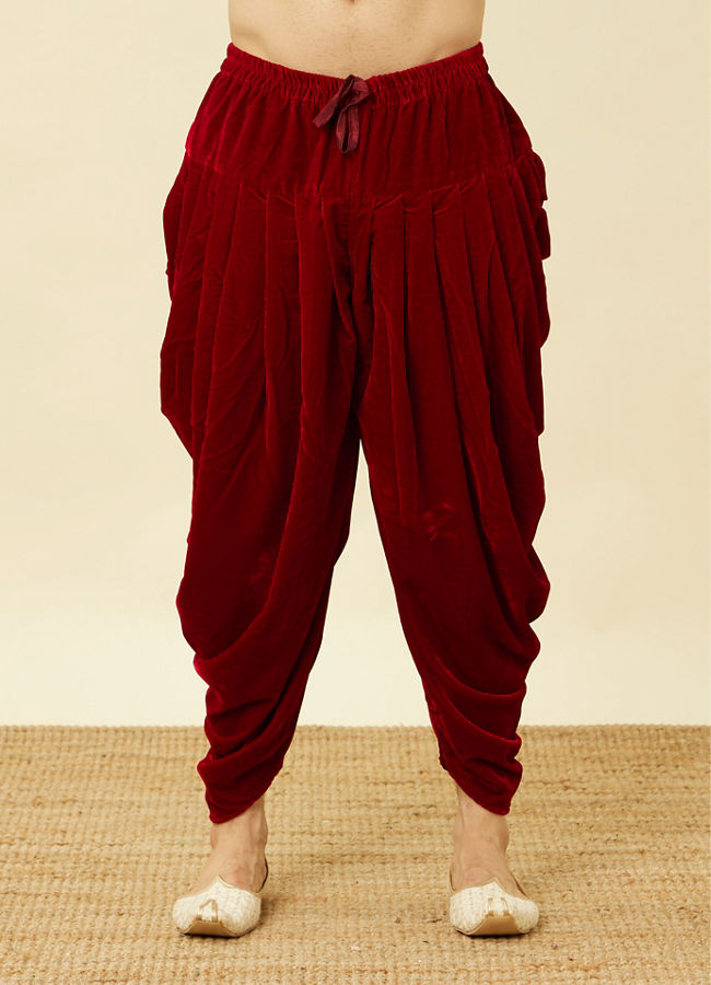 Scarlet Red Patiala Salwar image number 0